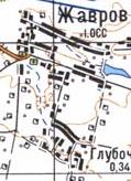 Топографічна карта Жаврового
