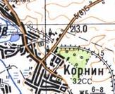 Топографическая карта Корнина