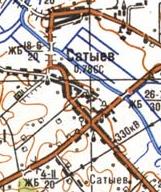 Топографическая карта Сатыева
