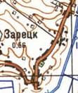 Топографическая карта Зарецка