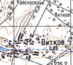 Topographic map of Vytkiv