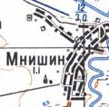 Топографическая карта Мнишина