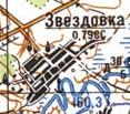 Топографическая карта Звездовки