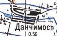 Топографическая карта Данчимоста