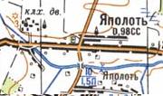 Топографічна карта Яполоті