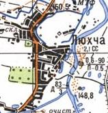 Топографическая карта Люхчи