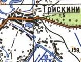 Топографічна карта Тріскині