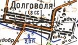Топографическая карта Долговоли