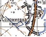 Топографічна карта Соломіївки