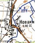 Топографічна карта Новаків