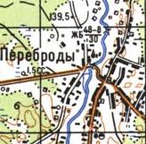 Топографічна карта Переброд