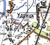 Топографічна карта Удрицька