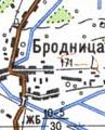 Топографическая карта Бродницы