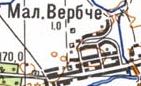 Топографічна карта Малої Вербчого
