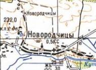 Топографічна карта Новородчиців