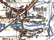 Топографическая карта Вербы
