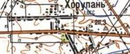 Топографическая карта Хорупани
