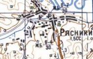 Topographic map of Ryasnyky