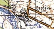 Топографическая карта Вербени