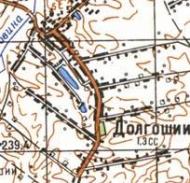 Топографічна карта Довгошиїв