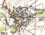 Топографічна карта Локньої