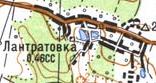 Топографическая карта Лантратовки