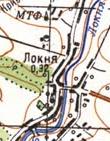 Топографическая карта Локни
