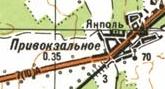 Топографічна карта Привокзальної