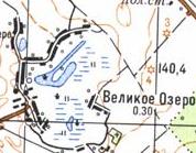 Топографічна карта Великого Озера