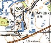 Топографическая карта Крамчанки