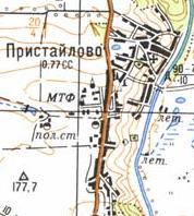 Топографічна карта Пристайлового