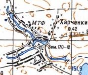 Топографічна карта Харченок