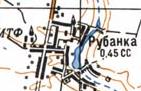 Топографическая карта Рубанки