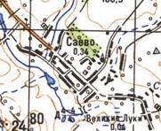 Топографічна карта Саївого