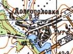 Топографическая карта Долгополовки