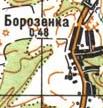 Топографическая карта Борозенки