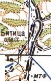 Topographic map of Bytytsya