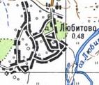 Топографічна карта Любитового