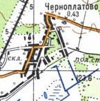 Топографічна карта Чорноплатового