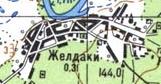 Topographic map of Zholdaky