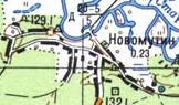 Топографическая карта Новомутина