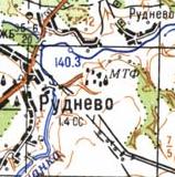 Топографічна карта Руднєвого