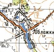 Topographic map of Oblozhky