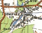 Топографическая карта Гремячки