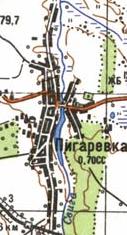 Топографічна карта Пигарівки