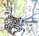 Topographic map of Zhuravne