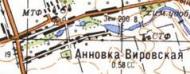 Топографическая карта Анновки-Вировской