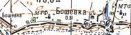 Топографическая карта Бошевки