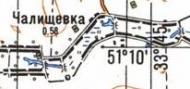 Топографическая карта Чалищевки