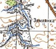 Топографическая карта Землянки